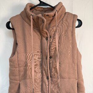 Staccato  Vest Womens Size S Blush color High Neck  Sleeveless Lined